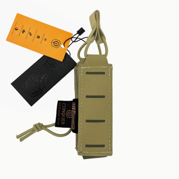 PORTA CARICATORE PER PISTOLA / SMG - TAN - CONQUER TACTICAL