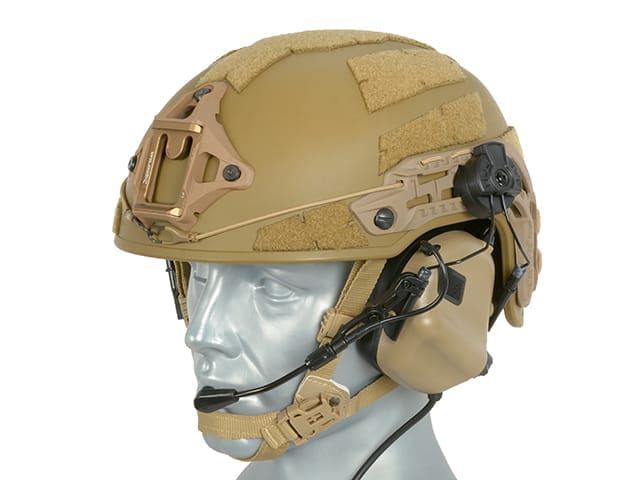 CUFFIE TATTICHE M32H PER ELMETTO - COYOTE - EARMOR - immagine 6