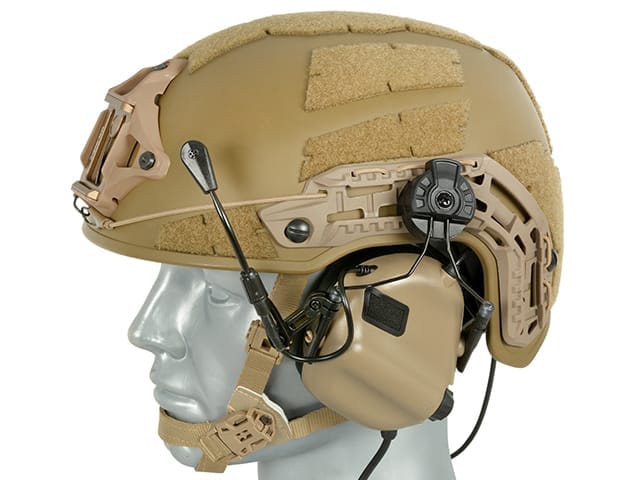 CUFFIE TATTICHE M32H PER ELMETTO - COYOTE - EARMOR - immagine 7