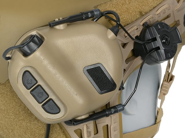 CUFFIE TATTICHE M32H PER ELMETTO - COYOTE - EARMOR - immagine 8