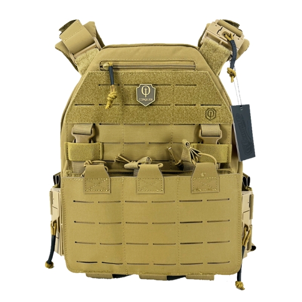 TATTICO PLATE CARRIER MQR - COYOTE - CONQUER TACTICAL