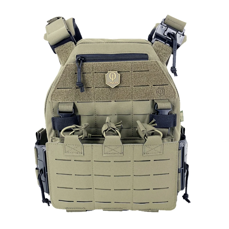 TATTICO PLATE CARRIER MQR - RANGER GREEN - CONQUER TACTICAL