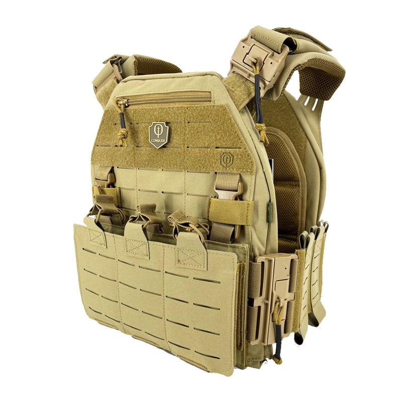 TATTICO PLATE CARRIER MQR - TAN - CONQUER TACTICAL - immagine 2