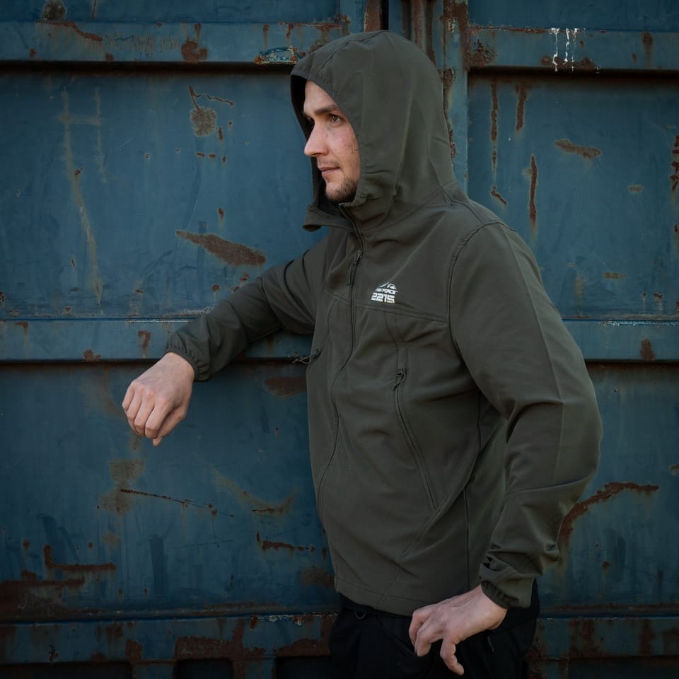 GIACCA SOFTSHELL TRAIL - RANGER GREEN - TASK FORCE 2215 - immagine 4