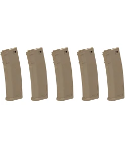 PACK 5X CARICATORE S-MAG M4 MONOFILARE 125 BB - TAN - SPECNA ARMS