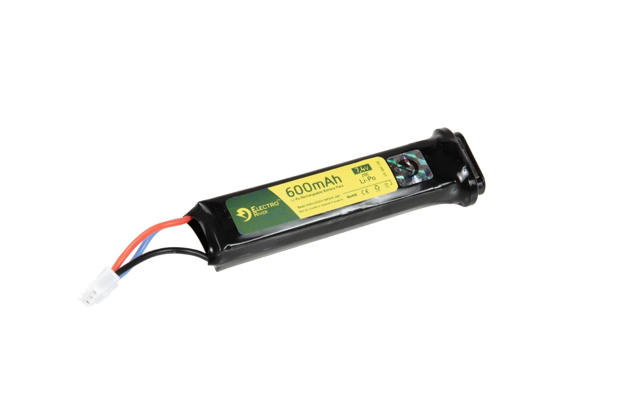 BATTERIA LIPO PER PISTOLE ELETTRICHE 600mAh - ELECTRO RIVER