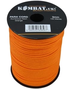BOBINA PARACORD 100 METRI - NEON ORANGE - KOMBAT