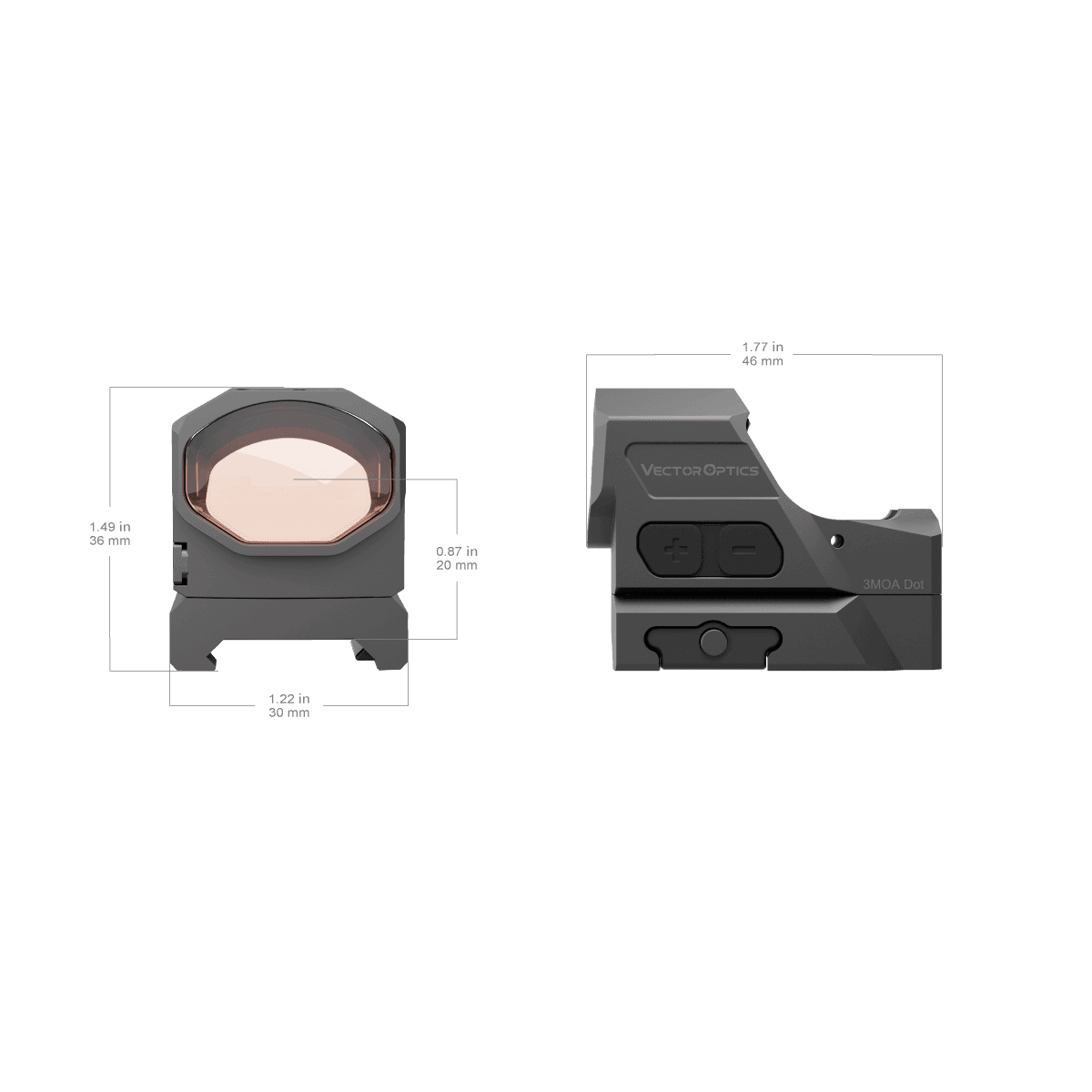 RED DOT FRENZY-X 1X19X28 GEN.II - VECTOR OPTICS - immagine 5