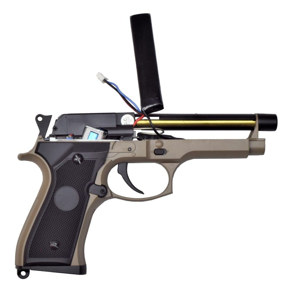 BERETTA M92 ELETTRICA MOSFET+LIPO GEN.4 - TAN - CYMA - immagine 4