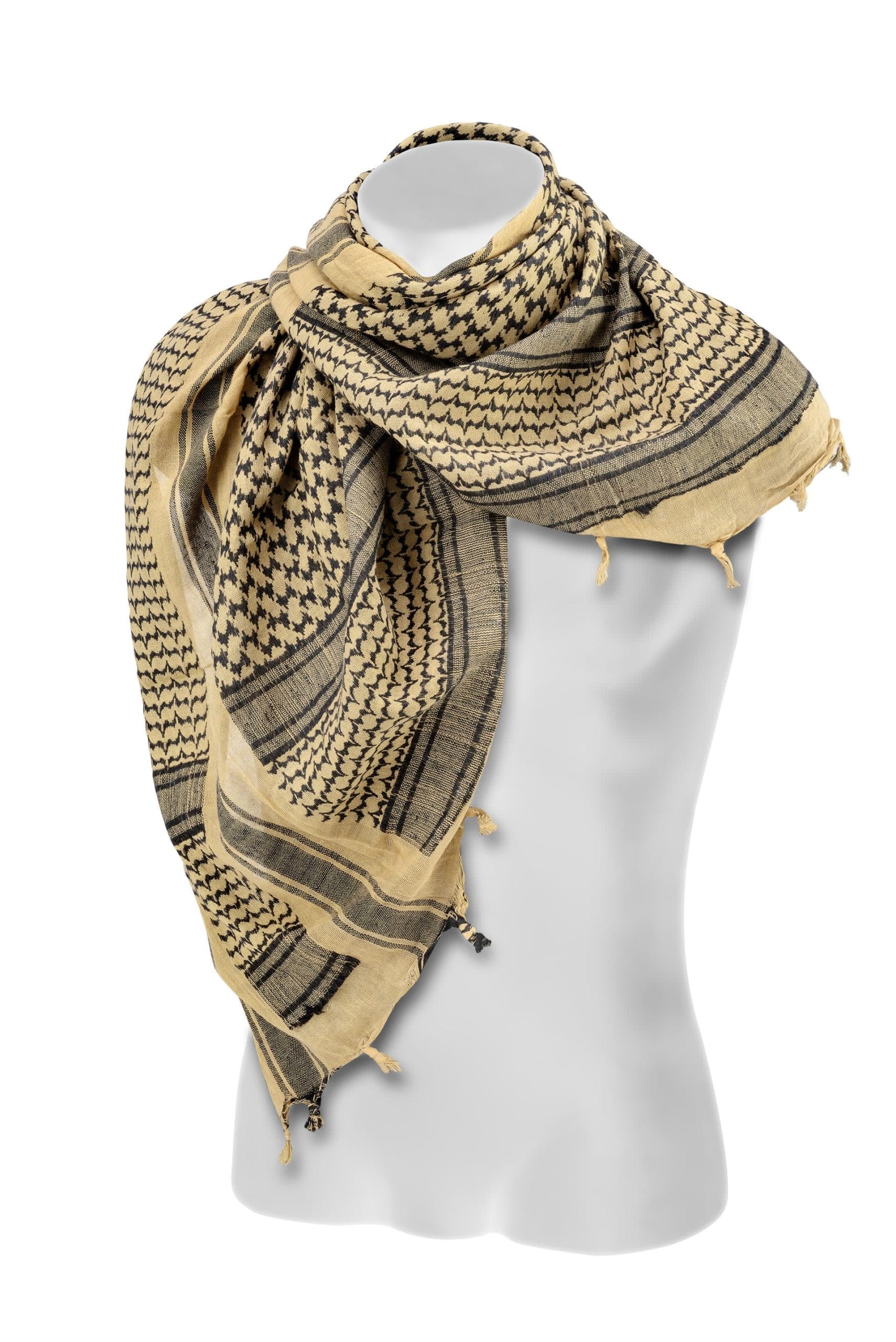 SHEMAG IN COTONE JACQUARD - TAN - DEFCON 5