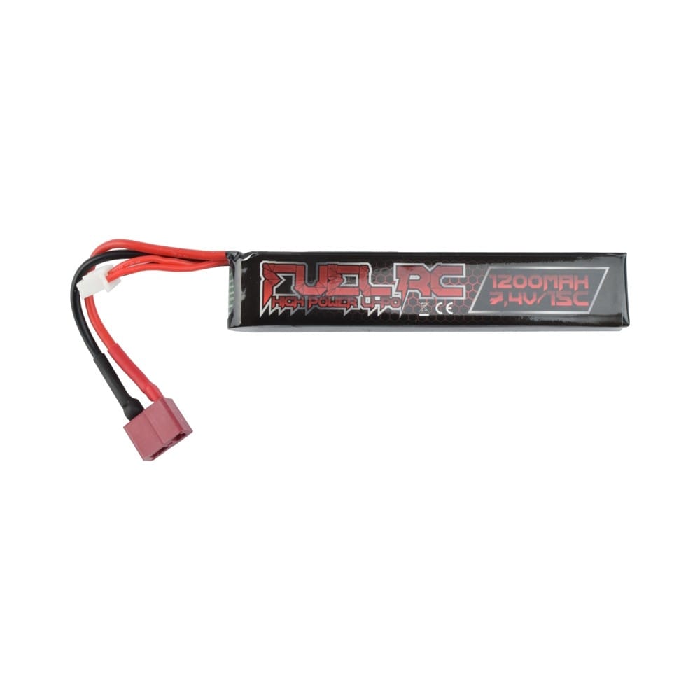 BATTERIA LIPO 7,4V 1200mAh 15C - T-DEANS - FUEL