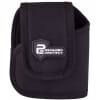 Dettaglio della fondina in cordura specifica per il sistema di difesa P2P PGS II di Umarex. Progettata per un porto sicuro e un'estrazione rapida, ideale per il settore sicurezza e difesa personale. Fondina P2P PGS II Umarex in cordura nera per difesa personale