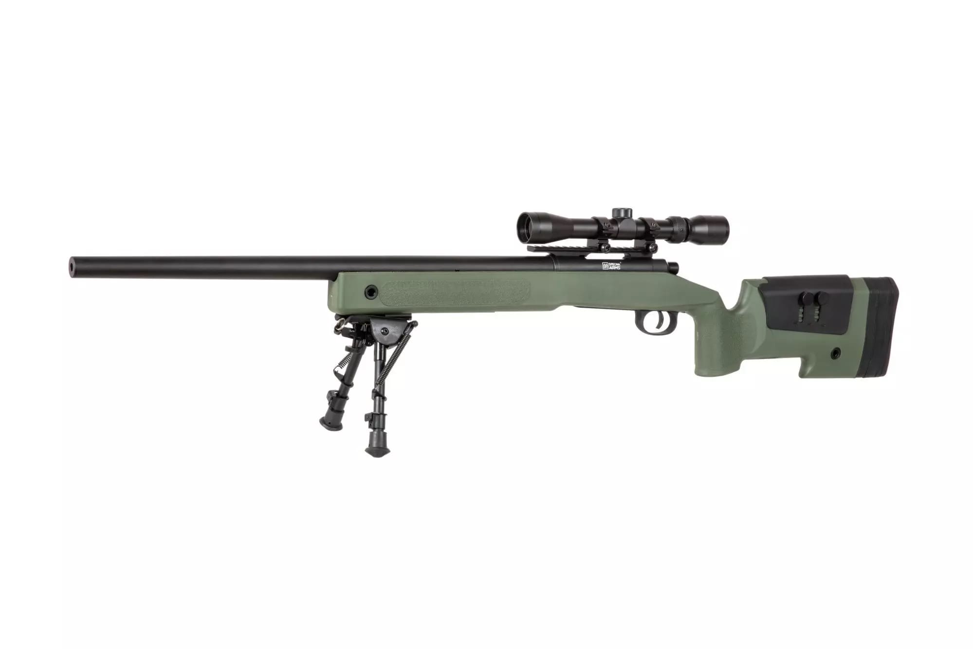 SNIPER RIFLE SA-S02 CORE + OTTICA E BIPIEDE - OD GREEN - SPECNA ARMS - immagine 6