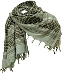 SHEMAG IN COTONE JACQUARD - OD GREEN - DEFCON 5
