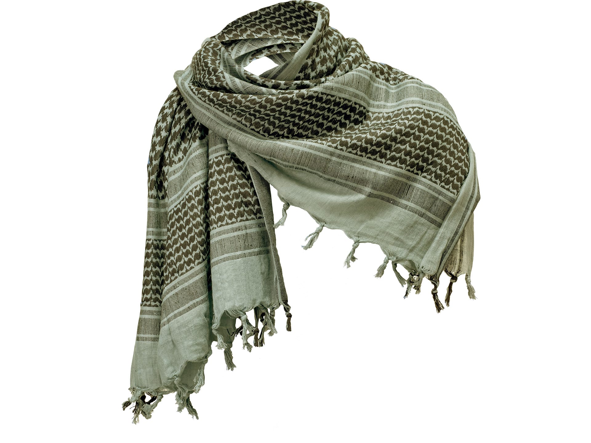 SHEMAG IN COTONE JACQUARD - OD GREEN - DEFCON 5