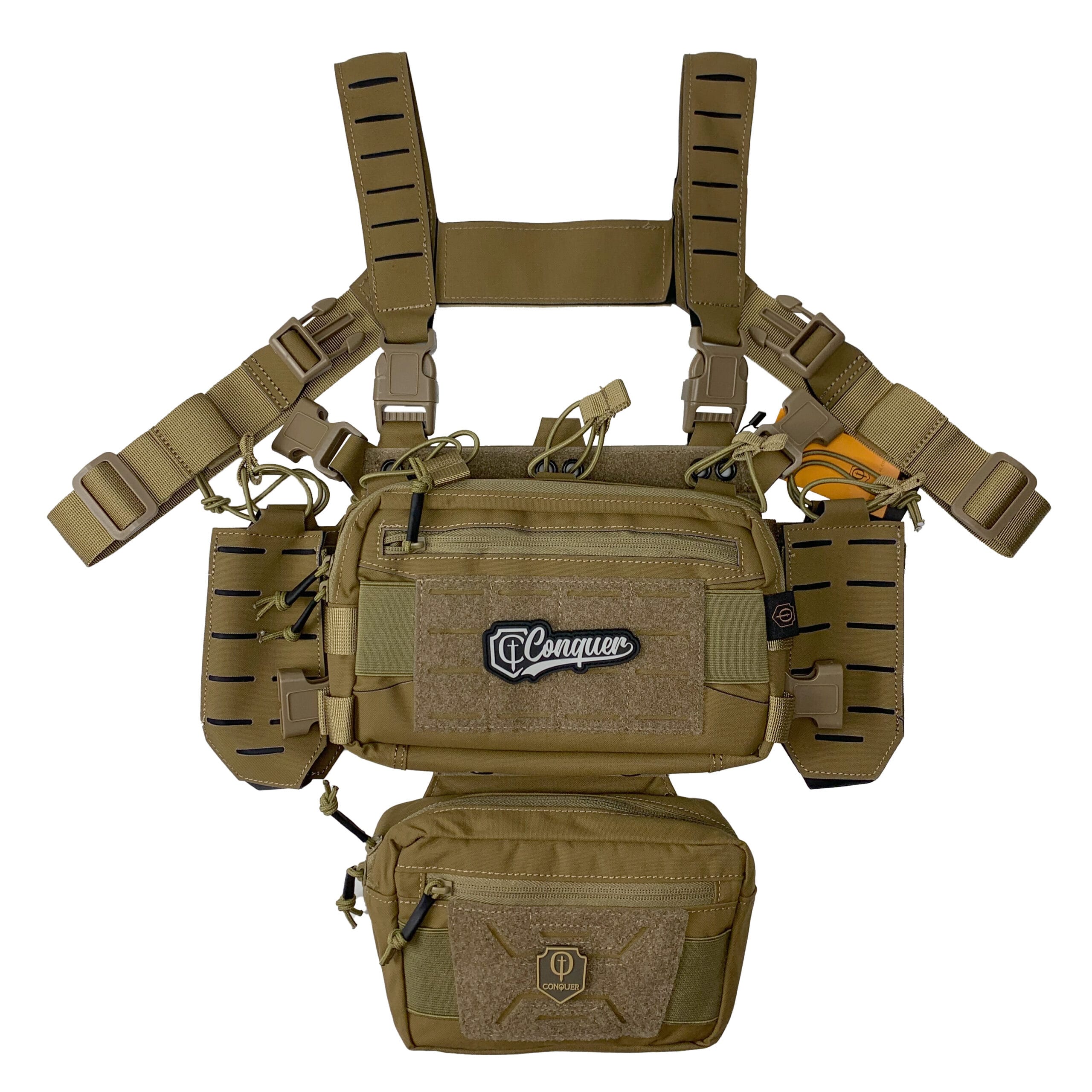 TITAN CHEST RIG - COYOTE BROWN - CONQUER TACTICAL GEAR