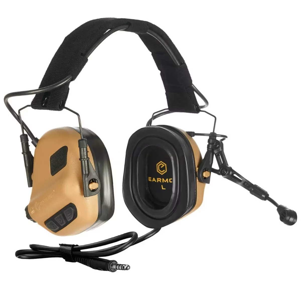 CUFFIE TATTICHE M32 PLUS TACTICAL - COYOTE - EARMOR