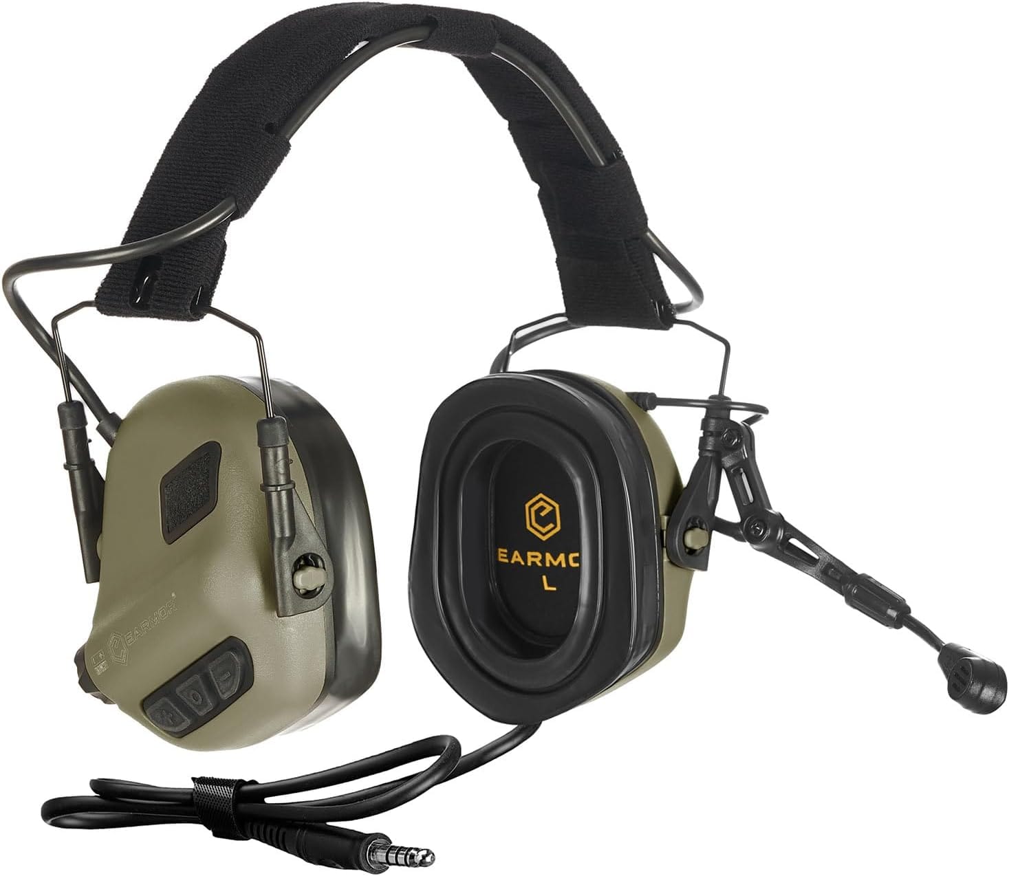 CUFFIE TATTICHE M32 PLUS TACTICAL - FOLIAGE GREEN - EARMOR