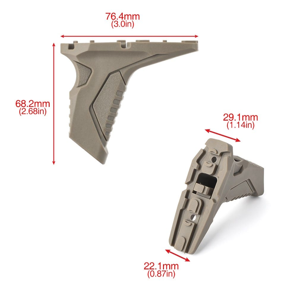 IMPUGNATURA LINK ANGLED HAND STOP M-LOK/KEYMOD - DARK EARTH - MP - immagine 5