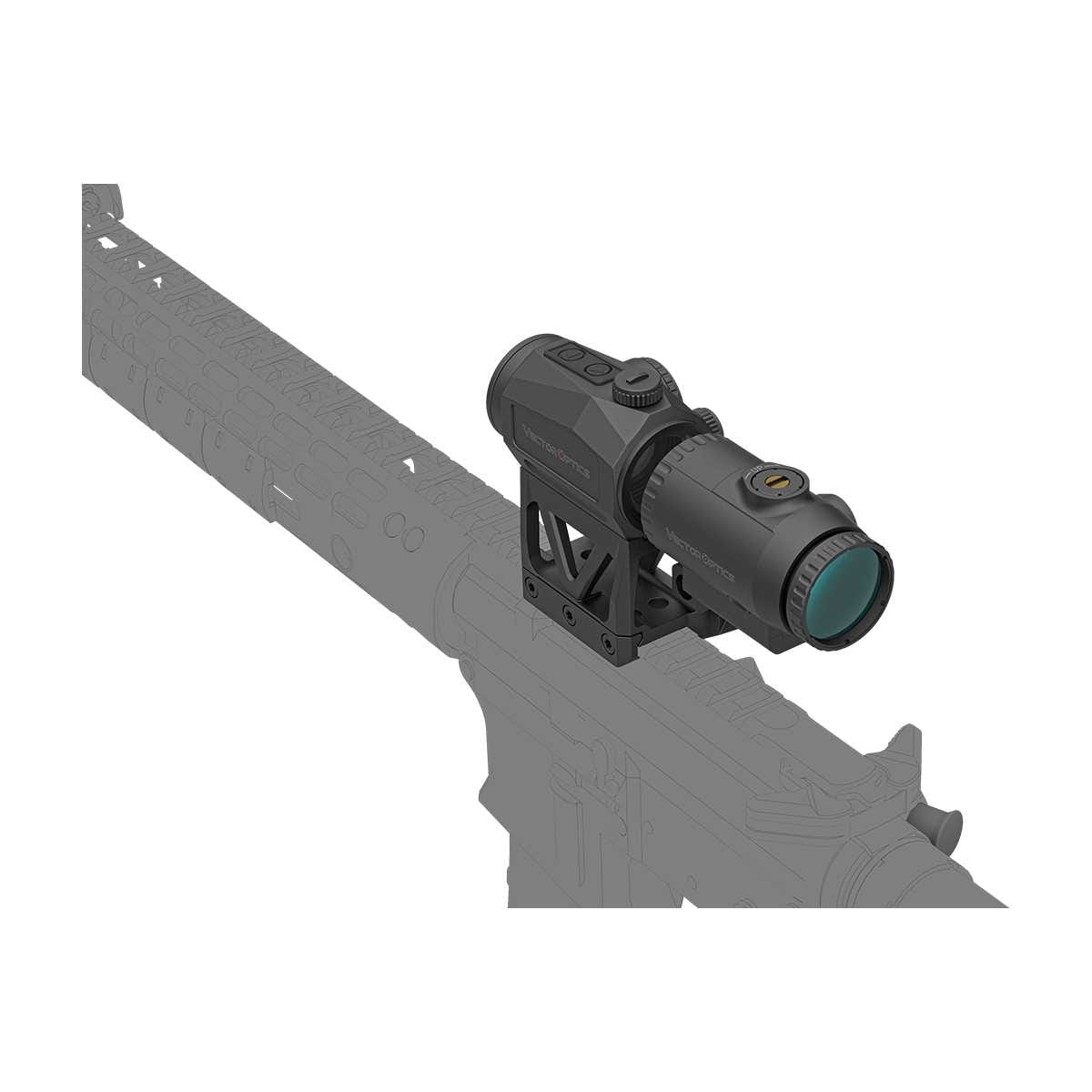 SCRAPPER 1x25 MRT RED DOT+PARAGON 3x MAGNIFIER CON ONE PIECE MOUNT - VECTOR OPTICS - immagine 11