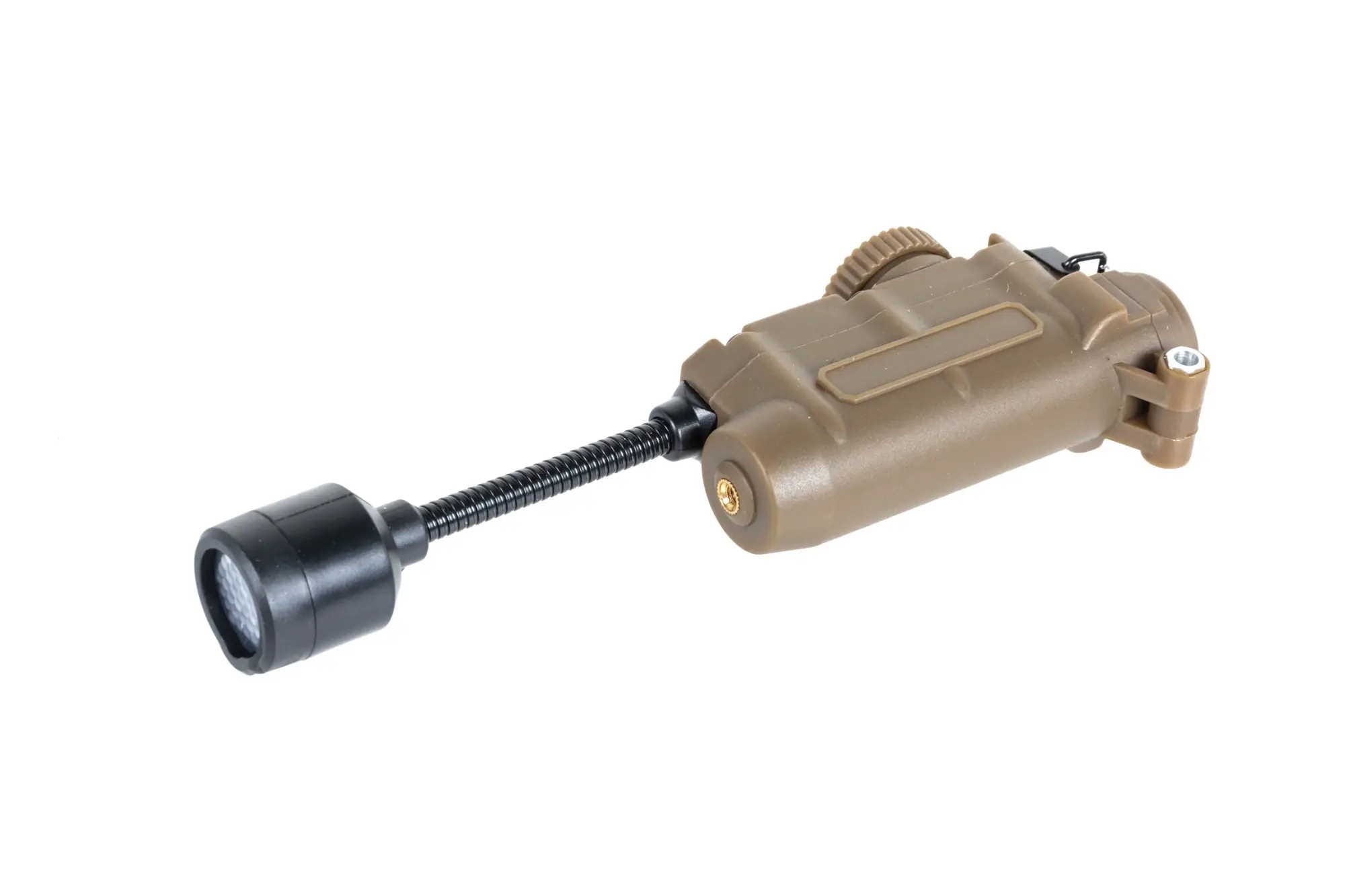 LUCE TATTICA LT-11 PER ELMETTO E PASSANTI MOLLE - TAN - WOSPORT - immagine 3