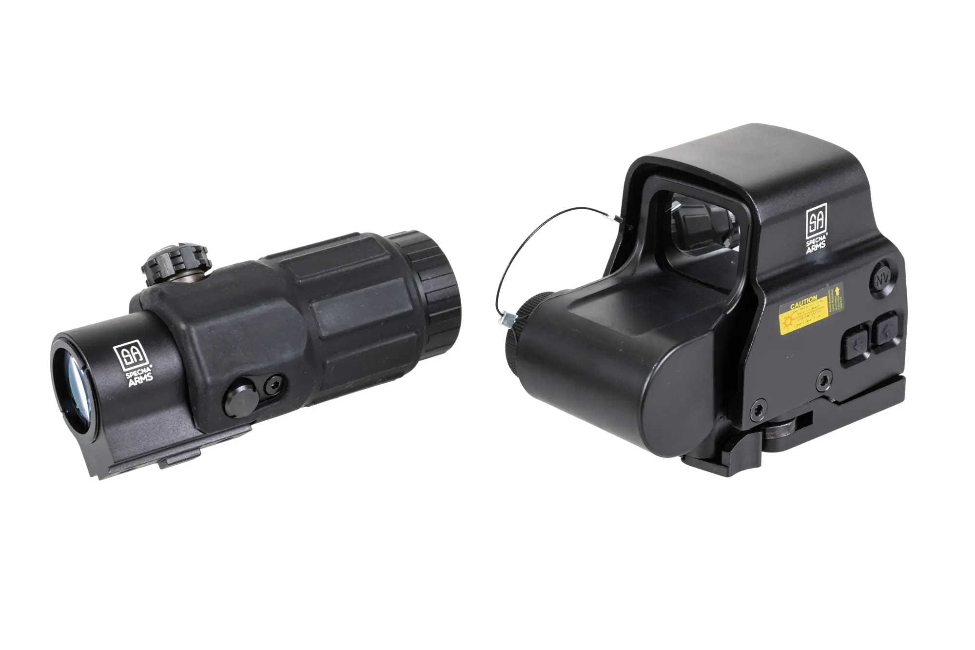 RED DOT OLOGRAFICO HOLO V2 + MAGNIFIER 3X QD - SPECNA ARMS - immagine 2