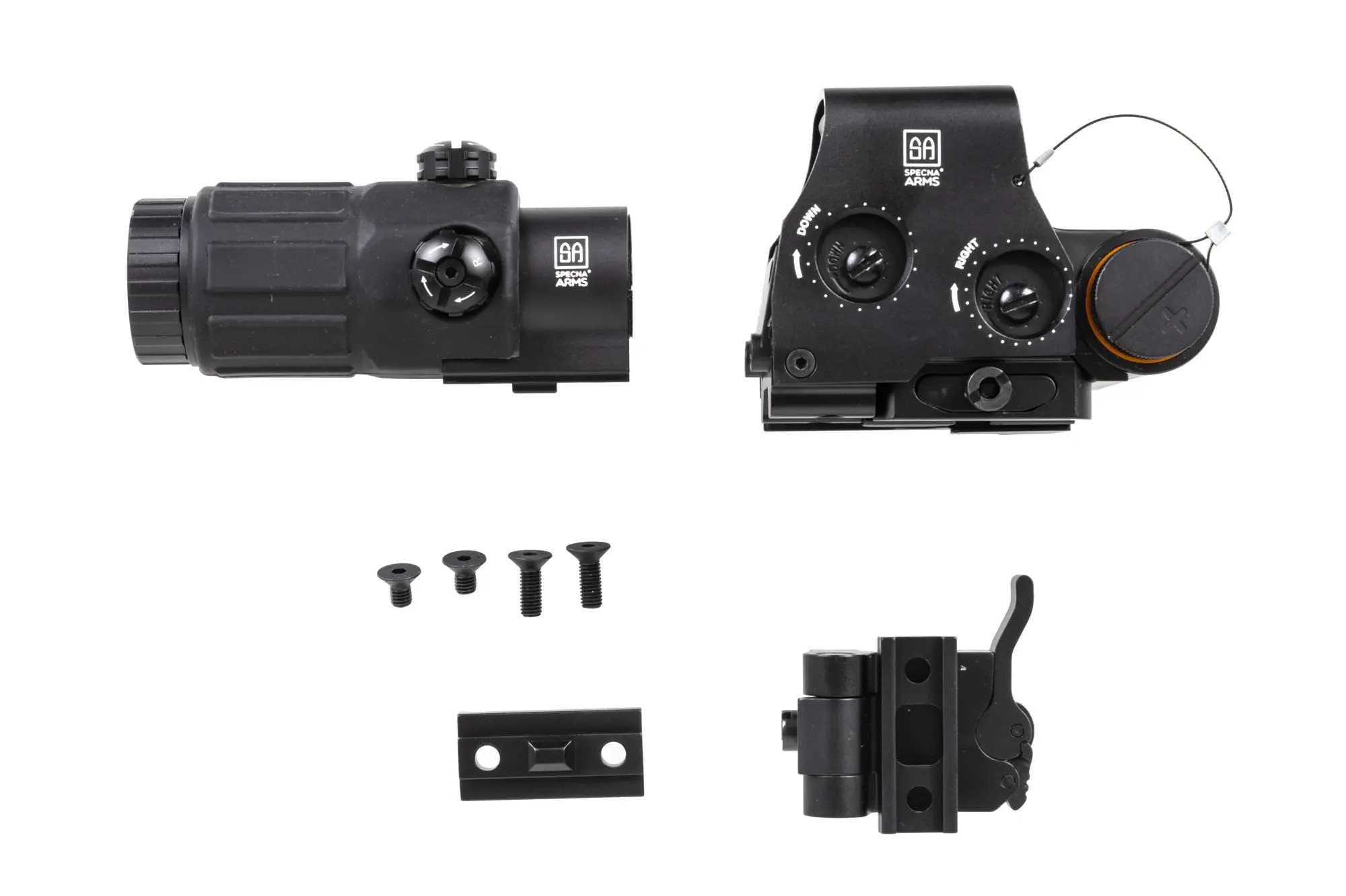 RED DOT OLOGRAFICO HOLO V2 + MAGNIFIER 3X QD - SPECNA ARMS - immagine 3