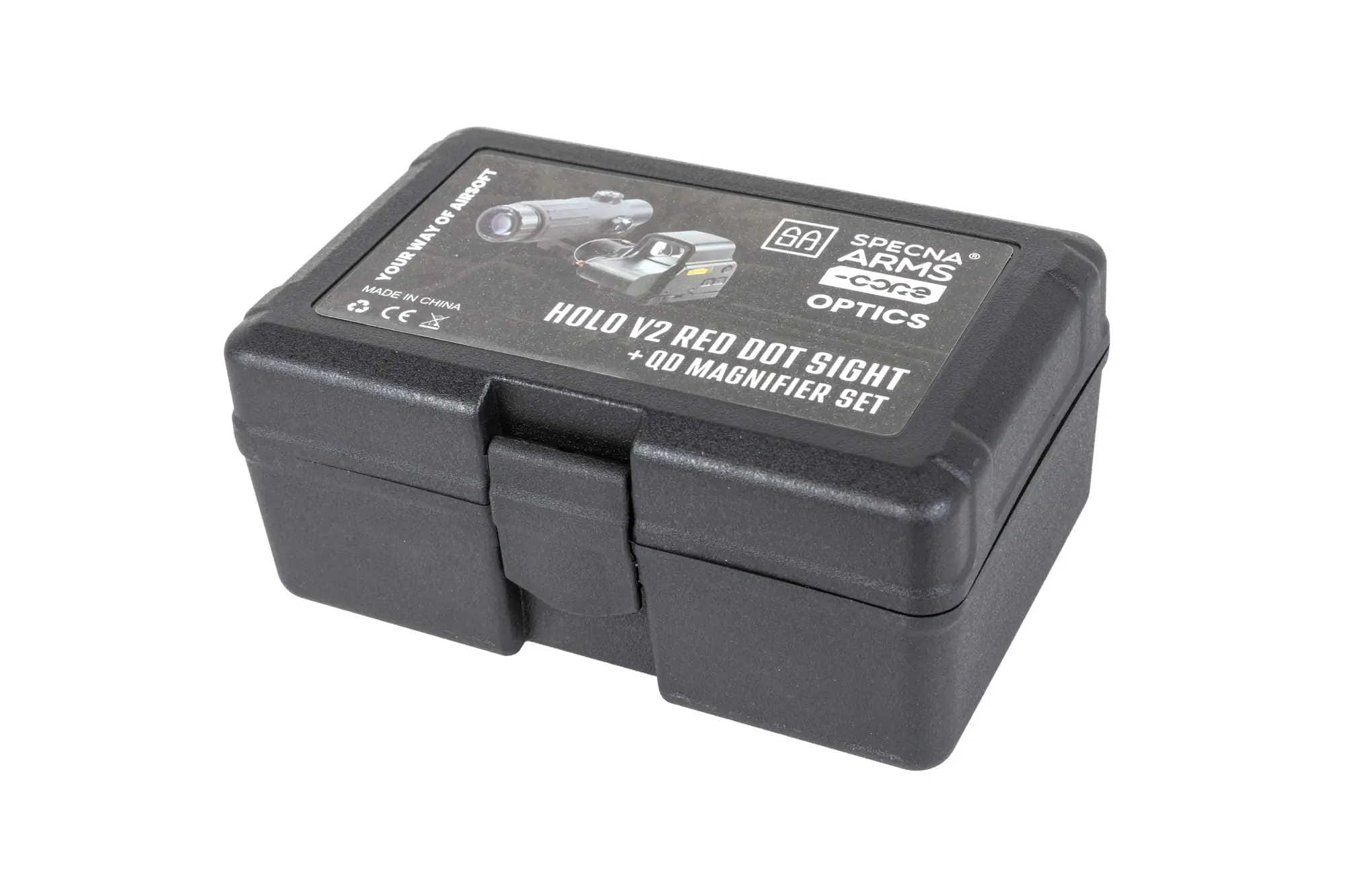 RED DOT OLOGRAFICO HOLO V2 + MAGNIFIER 3X QD - SPECNA ARMS - immagine 4