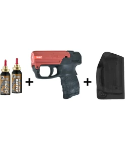 Pistola al peperoncino Umarex PDP PGS in kit con fondina Kydex e ricarica spray per difesa personale e softair