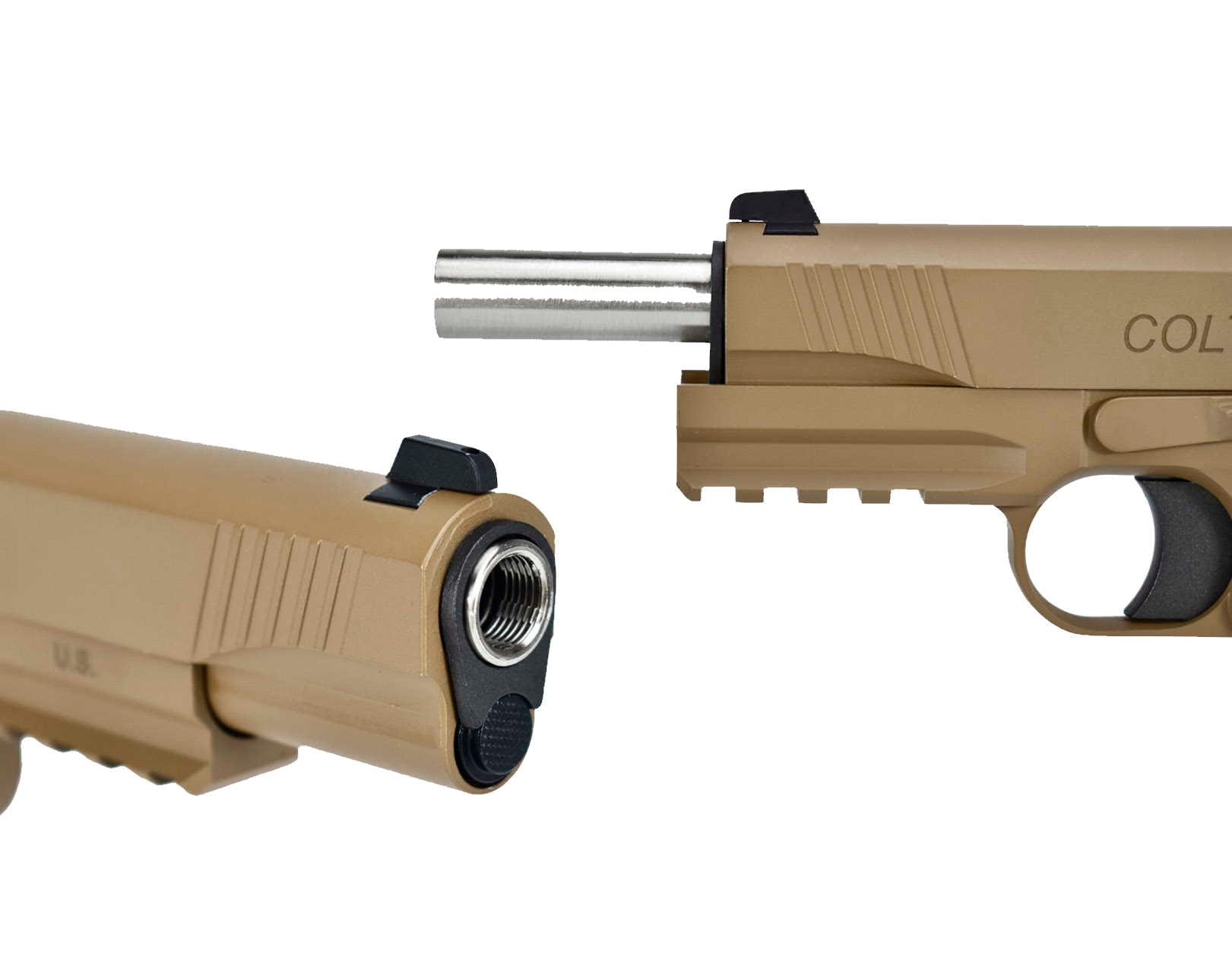 COLT 1911 M45A1 GBB - FDE - ARMY ARMAMENT - immagine 4