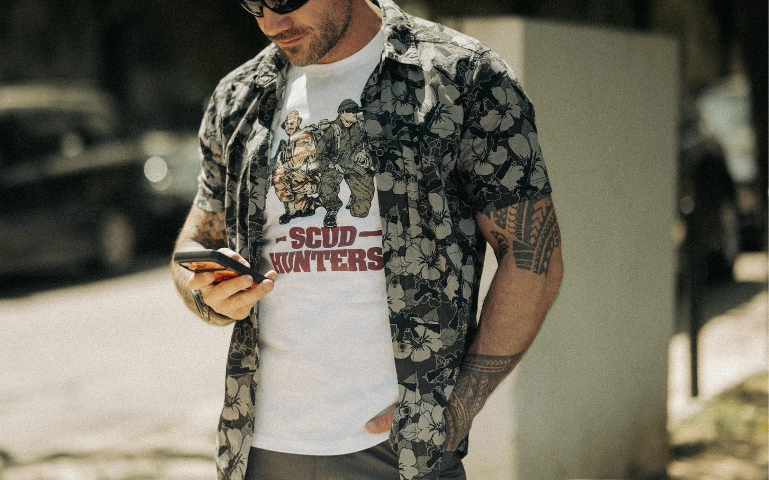 HAWAIIAN SHIRT - DARK OPS - HELIKON TEX - immagine 2