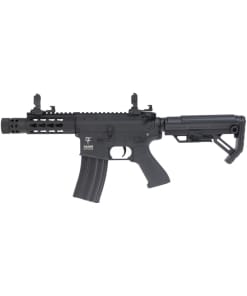 Fucile softair M4 Kenji Short S Saigo Defense lato sinistro vista completa