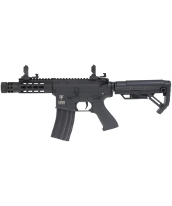Fucile softair M4 Kenji Short S Saigo Defense lato sinistro vista completa