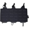 Dettaglio del porta caricatore 5.56 tripla prodotto da Conquer Tactical, montato su equipaggiamento tattico per softair. Accessorio ideale per caricatori M4/AR15, disponibile su Gunshot.it. Porta caricatore 5.56 tripla Conquer Tactical per equipaggiamento tattico softair