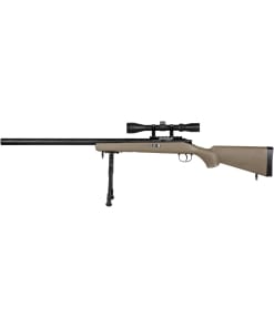 Sniper Rifle SA-S12 EDGE Specna Arms TAN con ottica e bipiede, fucile di precisione per softair.