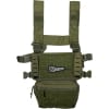 Visuale dettagliata del gilet tattico Core Chest Rig di Conquer Tactical Gear in colore OD Green (Verde Oliva), ideale per l'allestimento di buffetteria leggera e modulare per il softair. Disponibile su Gunshot.it. Core Chest Rig Conquer OD Green gilet tattico softair frontale