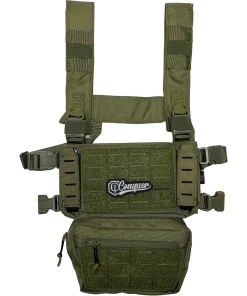 Core Chest Rig Conquer OD Green gilet tattico softair frontale