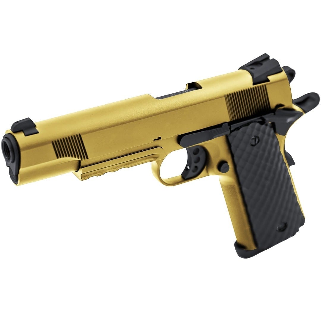 1911 MEU RAILED GBB - GOLD - RAVEN - immagine 4