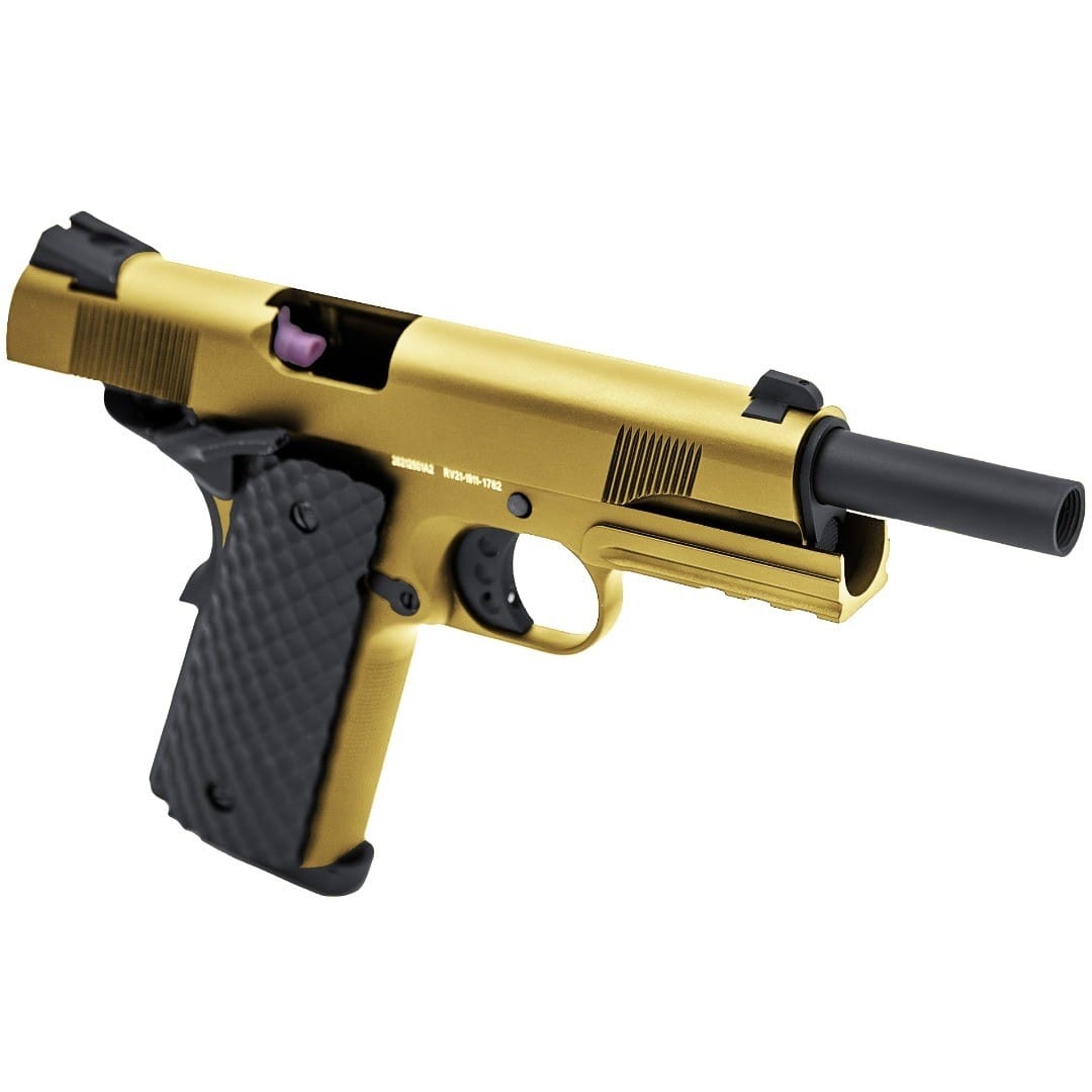1911 MEU RAILED GBB - GOLD - RAVEN - immagine 2