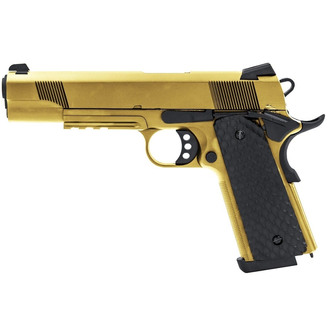 1911 MEU RAILED GBB - GOLD - RAVEN