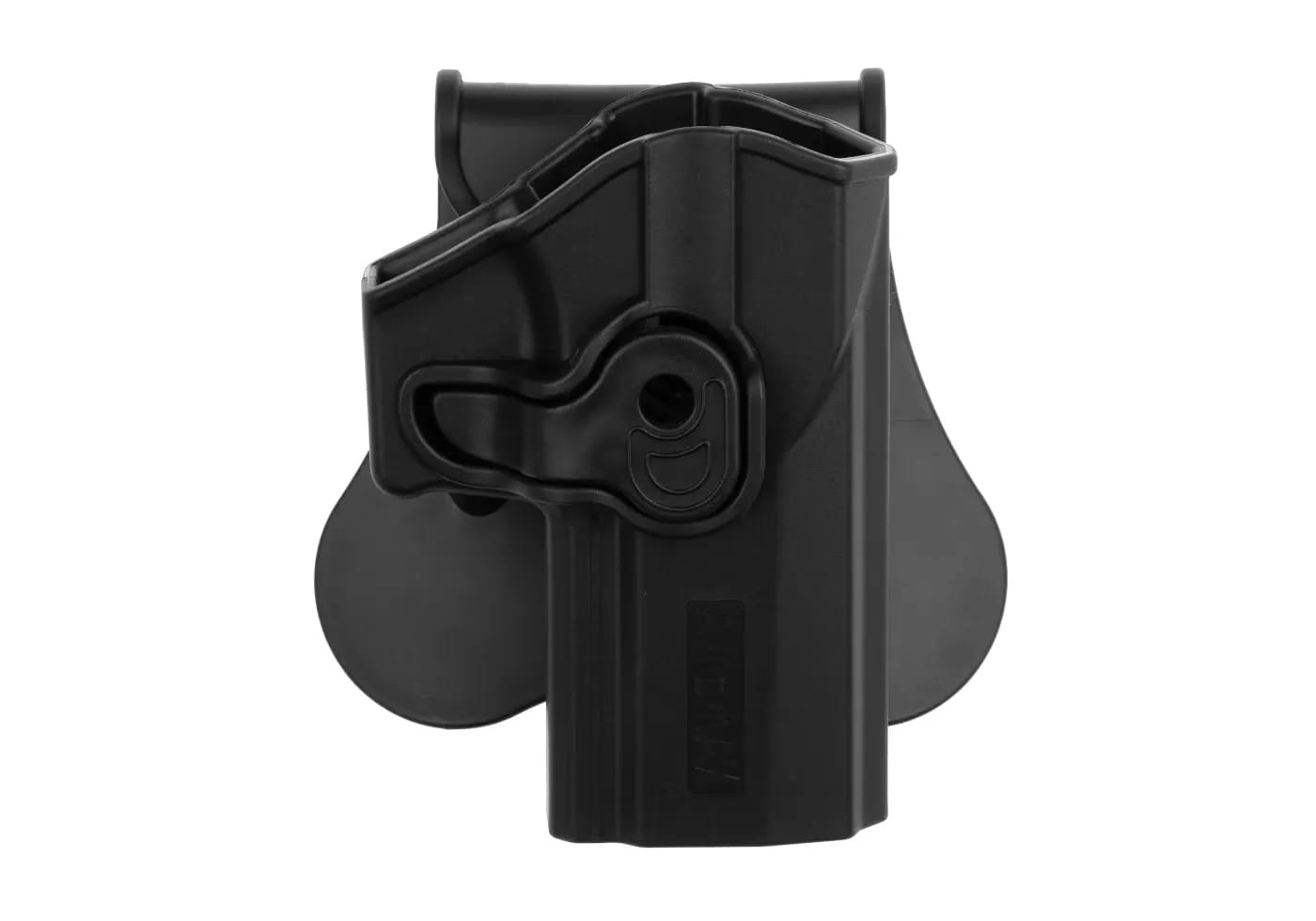 Fondina rigida da cintura in polimero per SIG P320 marca Amomax per softair