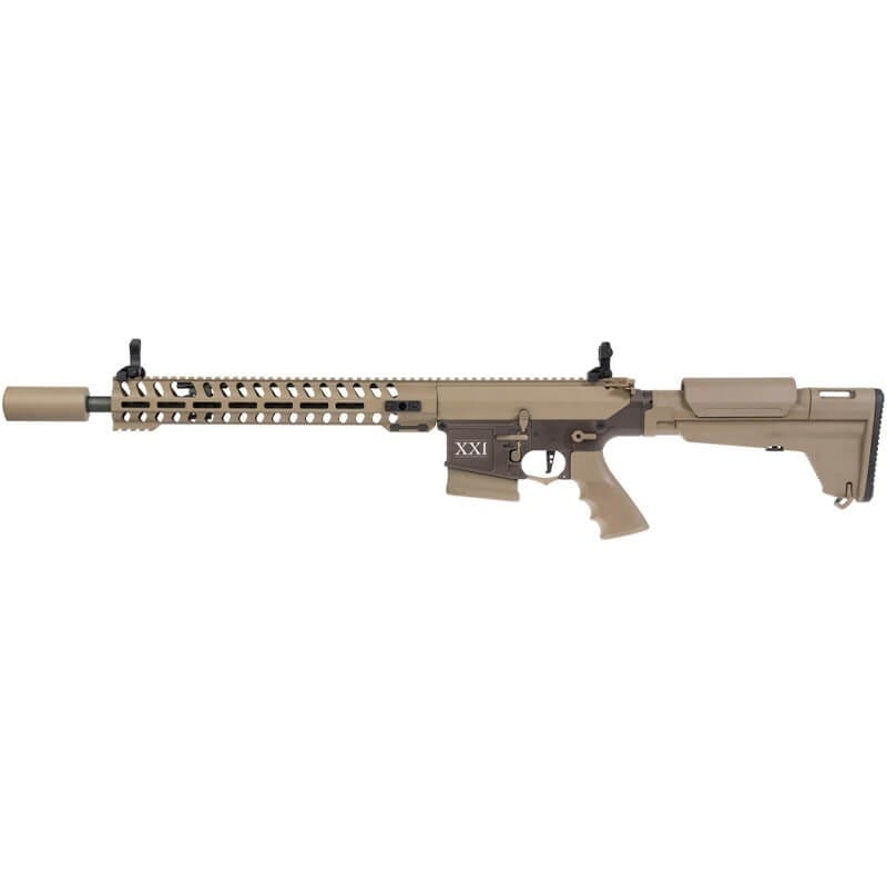 DMR Rapax XXI M.8 Secutor colore Coyote per softair vista laterale