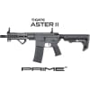 Fotografia professionale della replica da softair M4 RRA SA-P17 Prime BLDC prodotta da Specna Arms. Il fucile è dotato di motore brushless, centralina elettronica GATE ASTER II ETU, licenza ufficiale Rock River Arms, frontale M-LOK e sistema di cambio rapido della molla ESA2. Disponibile nello store Gunshot.it. M4 RRA SA-P17 Prime BLDC Aster II Specna Arms replica softair nera vista laterale