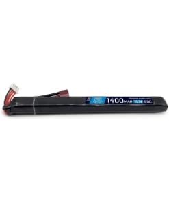 Batteria LiPo 11,1V 1400mAh Bluemax Power con connettore T-Deans per fucili softair AEG